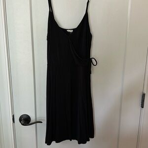 GARAGE black mini dress with spaghetti straps!